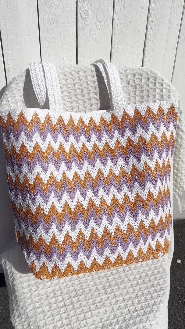 Rantakassi Tropic pinkki/sininen 47 x 38cm